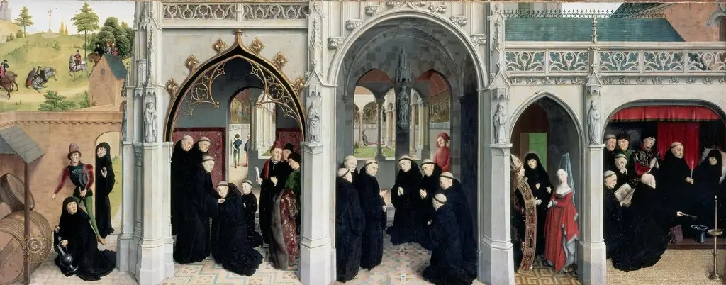 Scenes from the life of St Bertin, by Simon Marmion