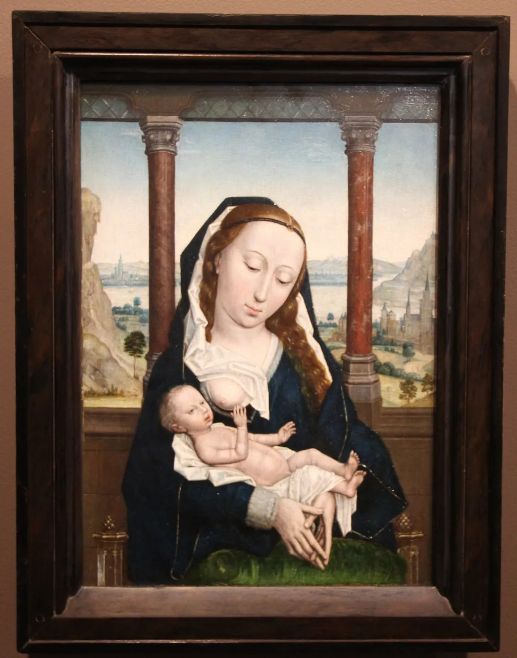 The Virgin and Child, by Simon Marmion, oil, 1470