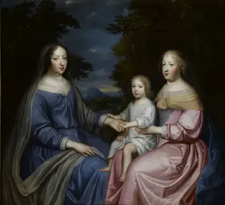 Anne of Austria with the Dauphin and Queen Marie Thérèse