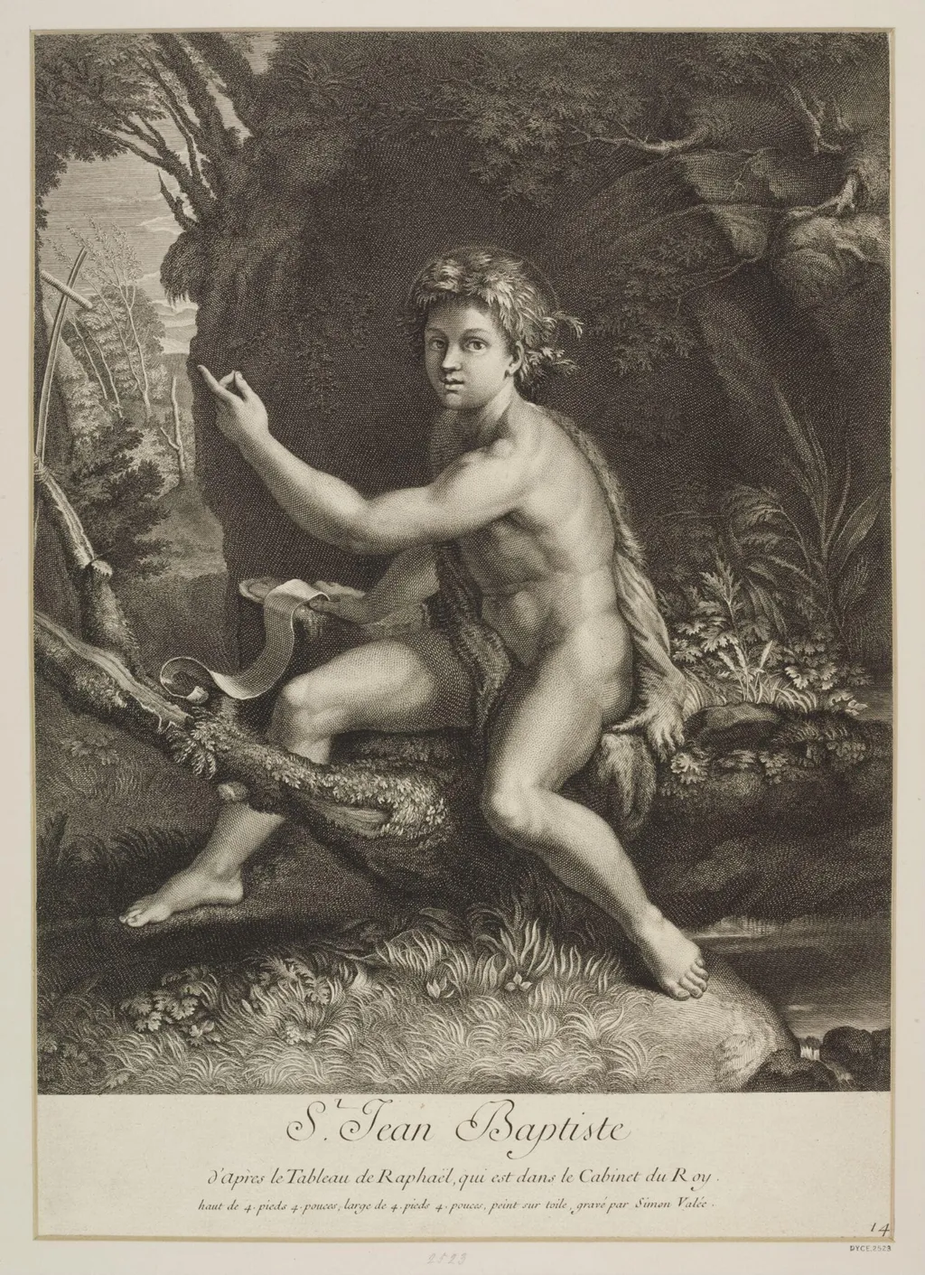 St. John the Baptist in the Desert, by Simon Valée, 1750