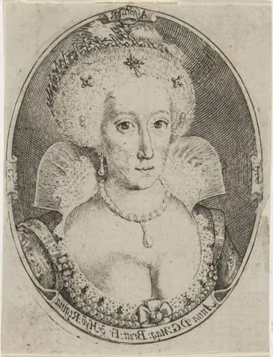 Anne of Denmark, by Simon van de Passe