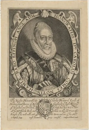 Charles Howard, First Earl of Nottingham, by Simon van de Passe