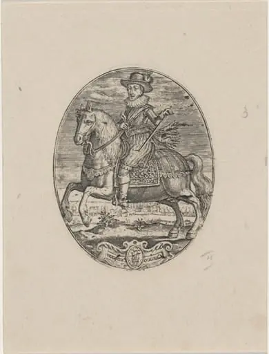 Charles I, King of England, On Horseback, by Simon van de Passe