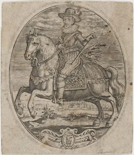 Charles I, King of England, on Horseback, by Simon van de Passe