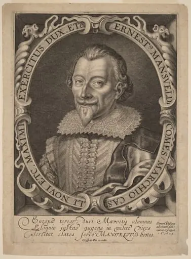 Count Ernest Mansfeld, by Simon van de Passe
