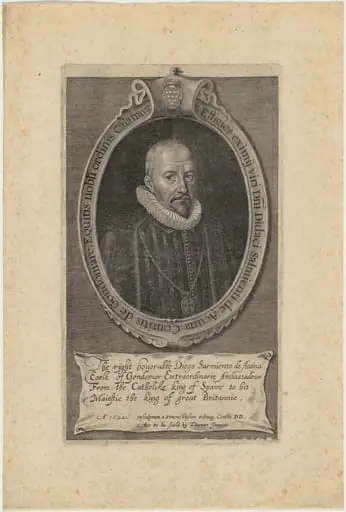 Diego Sarmiento de Acuna, Count of Gondomar, by Simon van de Passe