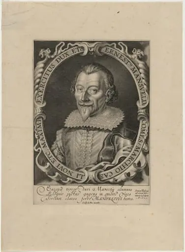 Ernest, Count of Mansfeld, by Simon van de Passe