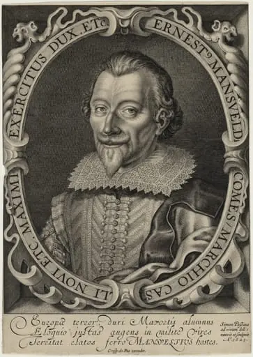 Ernest, Count of Mansfeld, by Simon van de Passe