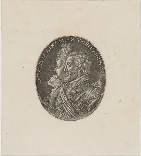 Henry IV and Maria de Medici, by Simon van de Passe