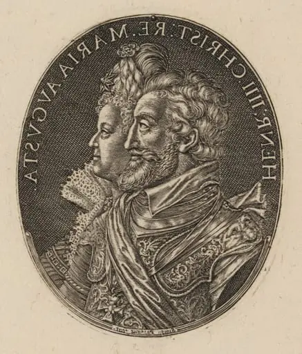 Henry IV and Maria de Medici [right half], by Simon van de Passe