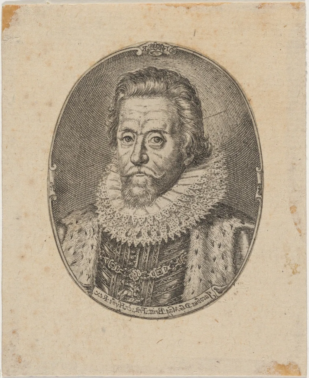 James I, King of England, by Simon van de Passe, ink, 1621