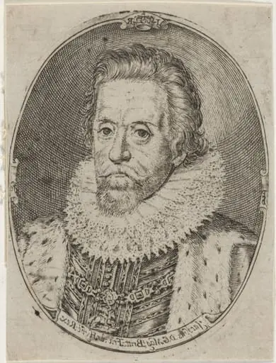 James I, King of England, by Simon van de Passe