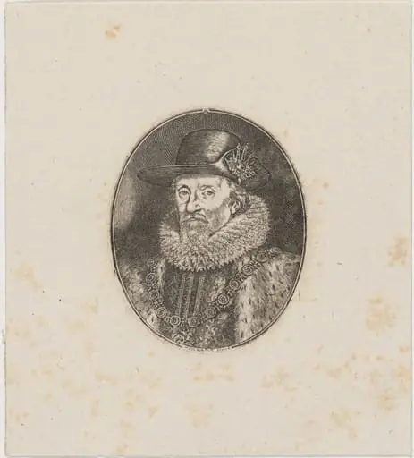 James I, King of England, by Simon van de Passe