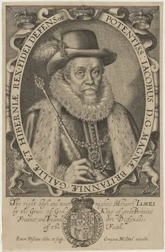 James I of England, by Simon van de Passe