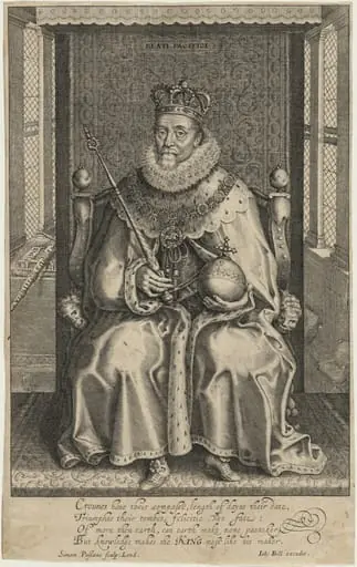 James I of England, by Simon van de Passe