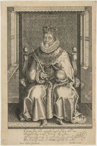 James I of England, by Simon van de Passe