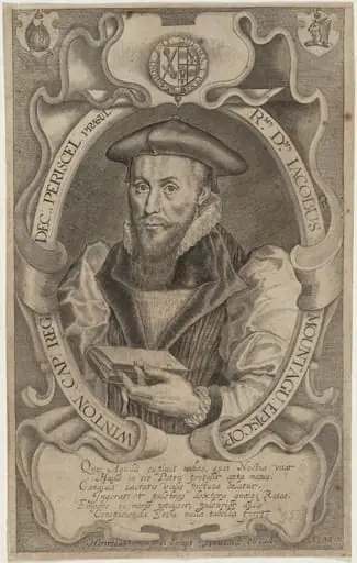 James Montagu, Bishop of Winchester, by Simon van de Passe