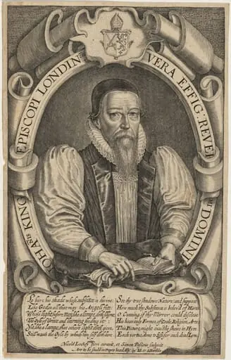 John King, Bishop of London, by Simon van de Passe