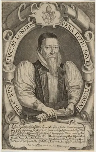 John King, Bishop of London, by Simon van de Passe