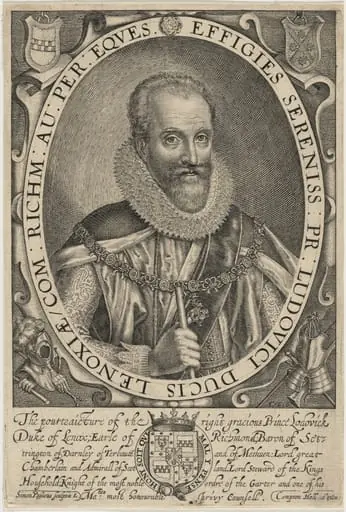 Ludovic Stuart, Duke of Lennox and Richmond, by Simon van de Passe