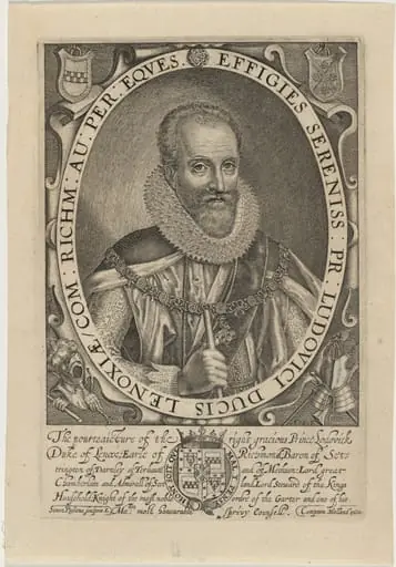 Ludovic Stuart, Duke of Lennox and Richmond, by Simon van de Passe