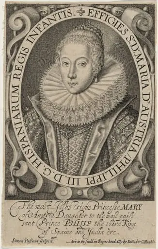 Maria of Austria, Infanta of Spain, by Simon van de Passe