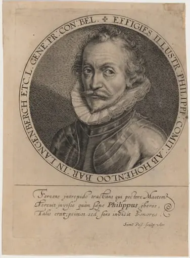 Philip, Count of Hohenlohe, by Simon van de Passe