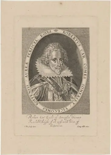 Robert Carr, Earl of Somerset, by Simon van de Passe