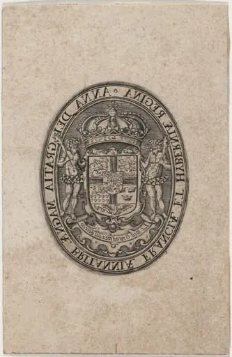 Shield of Anne of Denmark, by Simon van de Passe
