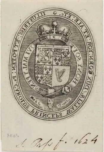 Shield of Charles I, by Simon van de Passe