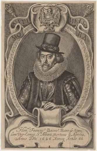 Sir Francis Bacon, by Simon van de Passe