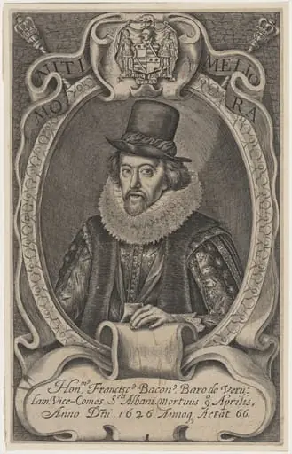 Sir Francis Bacon, by Simon van de Passe