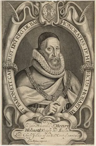 Sir Henry Hobart, by Simon van de Passe