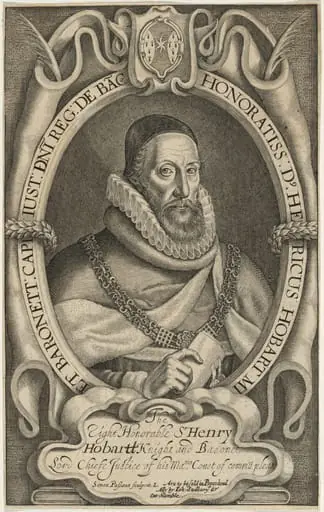 Sir Henry Hobart, by Simon van de Passe