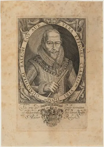 Sir Walter Raleigh, by Simon van de Passe