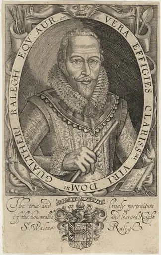 Sir Walter Raleigh, by Simon van de Passe