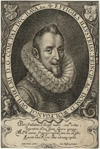 Wolfgang William, Count Palatine, by Simon van de Passe