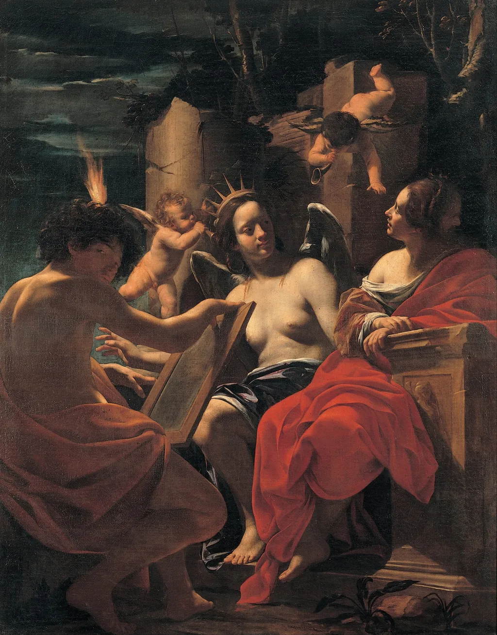 Allegory, by Simon Vouet, unspecified, 1640