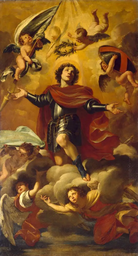 Die Entrückung des heiligen Theodor, by Simon Vouet