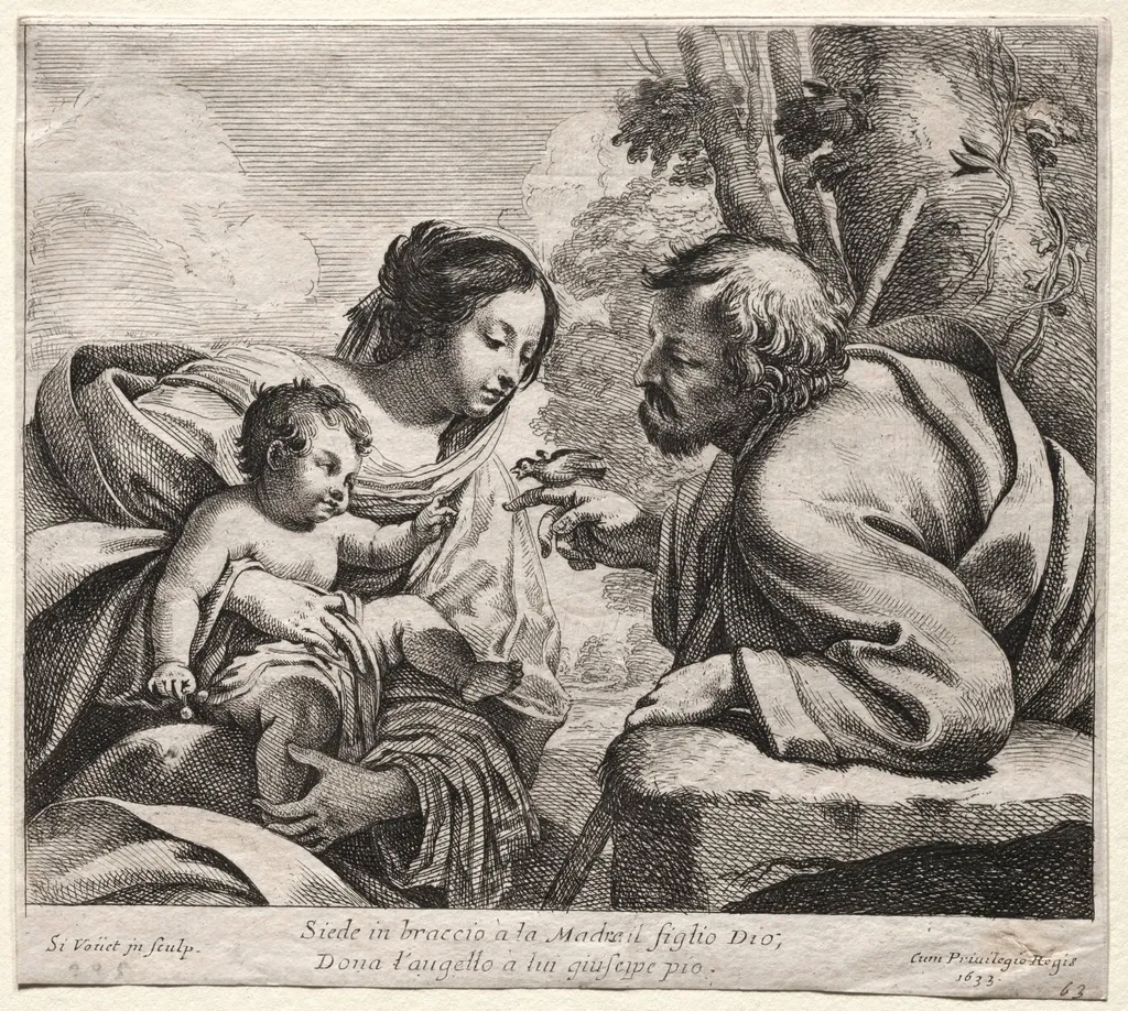 Holy Family, by Simon Vouet, 1633