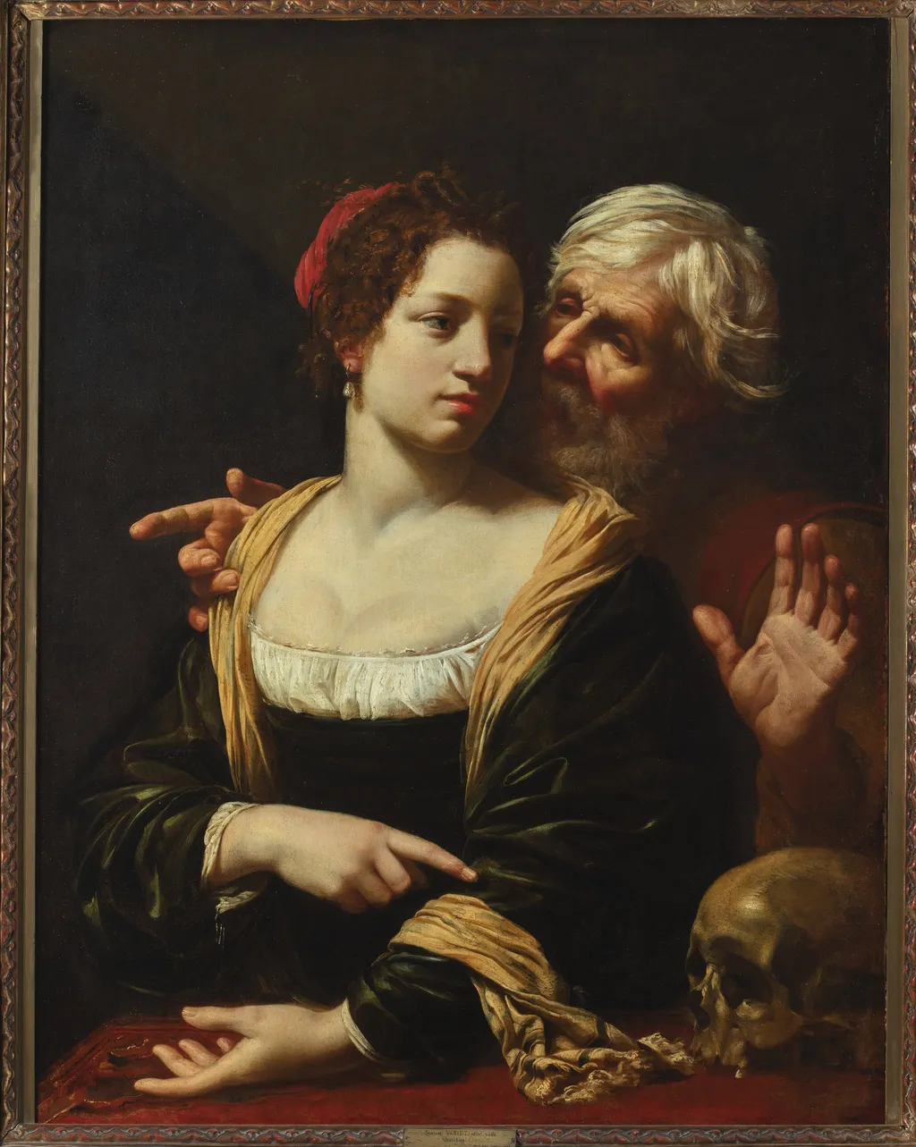 Ill matched (Couple mal assorti), by Simon Vouet, oil, 1629