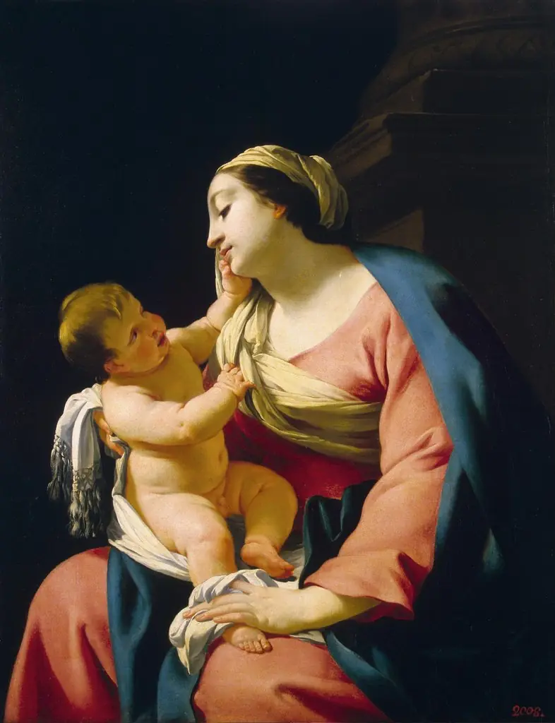 Madonna with Child, by Simon Vouet