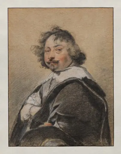 Portrait of a man in profile, turned to the left, by Simon Vouet