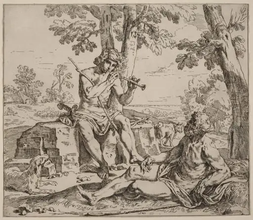 Mercury and Argus, by Simone Cantarini