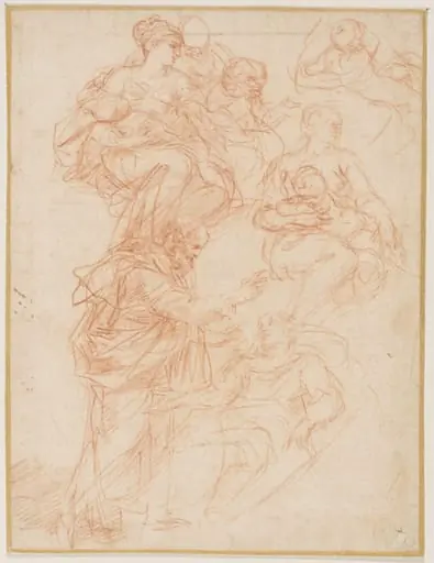 St Peter healing the lame man, by Simone Cantarini