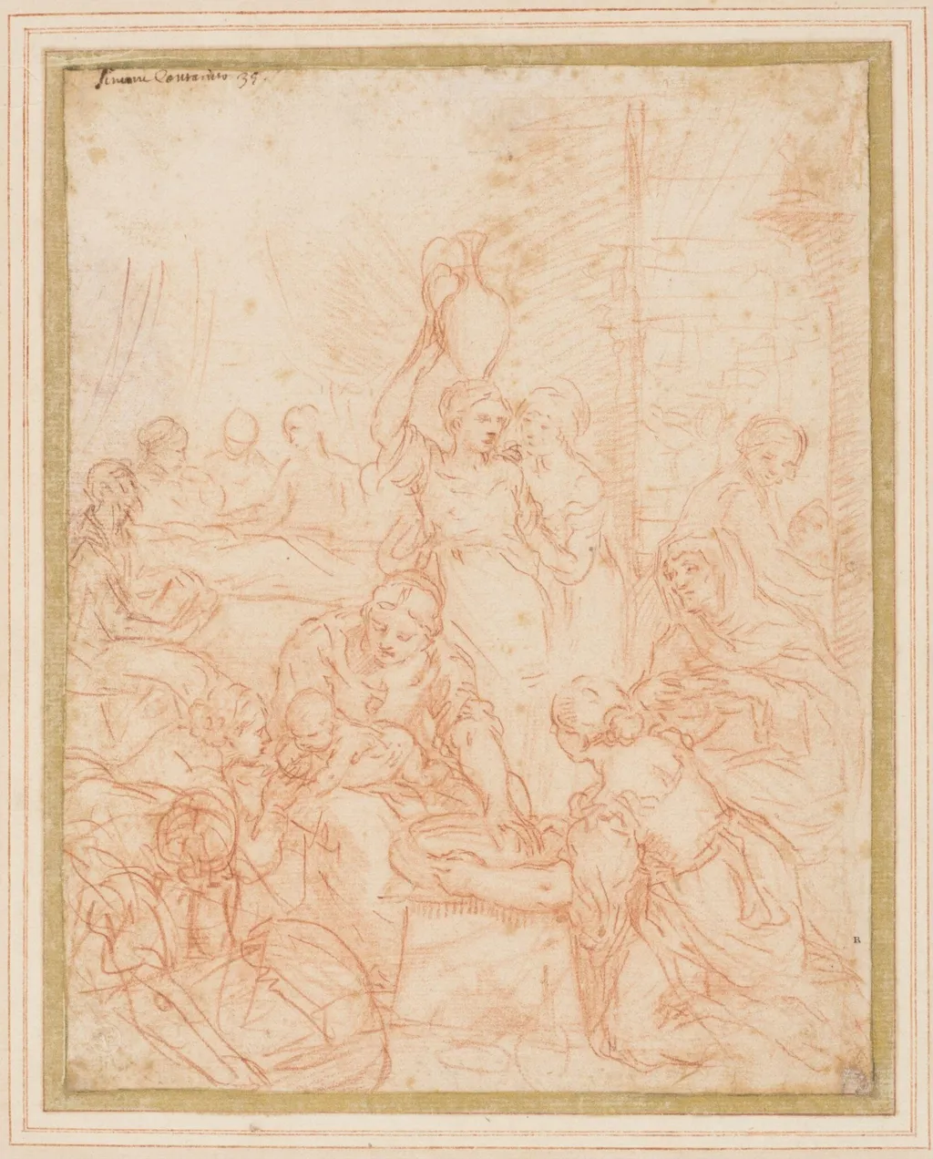 The Birth of the Virgin, by Simone Cantarini, 1639