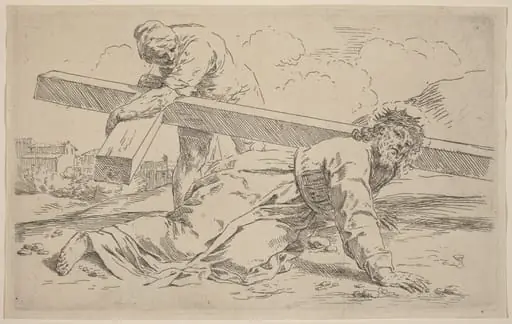 The Carrying of the Cross, by Simone Cantarini