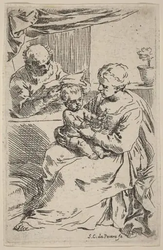 The Holy Family, by Simone Cantarini