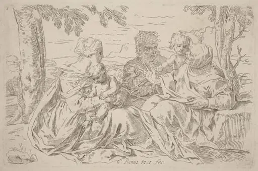 The Holy Family, by Simone Cantarini