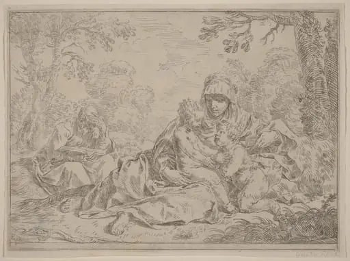 The Holy Family, by Simone Cantarini